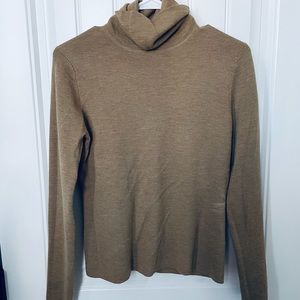 Brooks brothers 346 Tan Turtle Neck Sweater